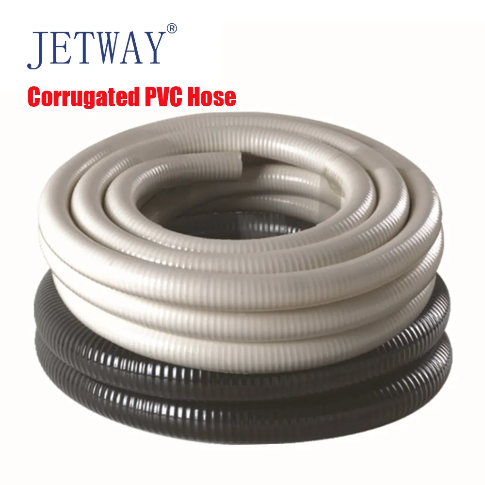 New LUOHE GLOBAL Factory Supplying Corrugated PVC Hoses half inch 1 inch 2 inch flexible corrugated hose spiral PVC spa hose