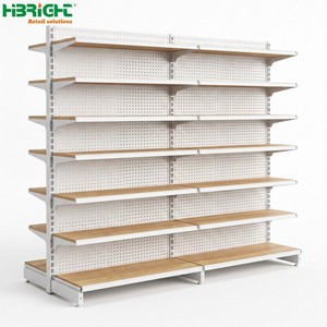 Étagères Gondoles Métalliques Double Face pour Supermarchés, Équipement de Magasin d'Alimentation, Présentoirs pour Magasins de Proximité, Taille Personnalisée - Product Image 4