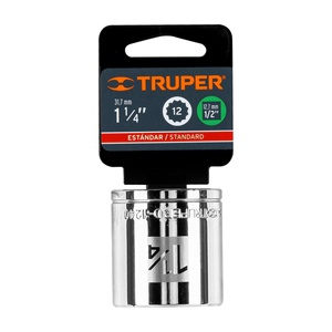 Truper D-1240 1-1/4 \ "presa quadrata con 12 punti di 1/2 \" unità con finitura cromata di grado te personalizzabile in CR-Mo - Product Image 1