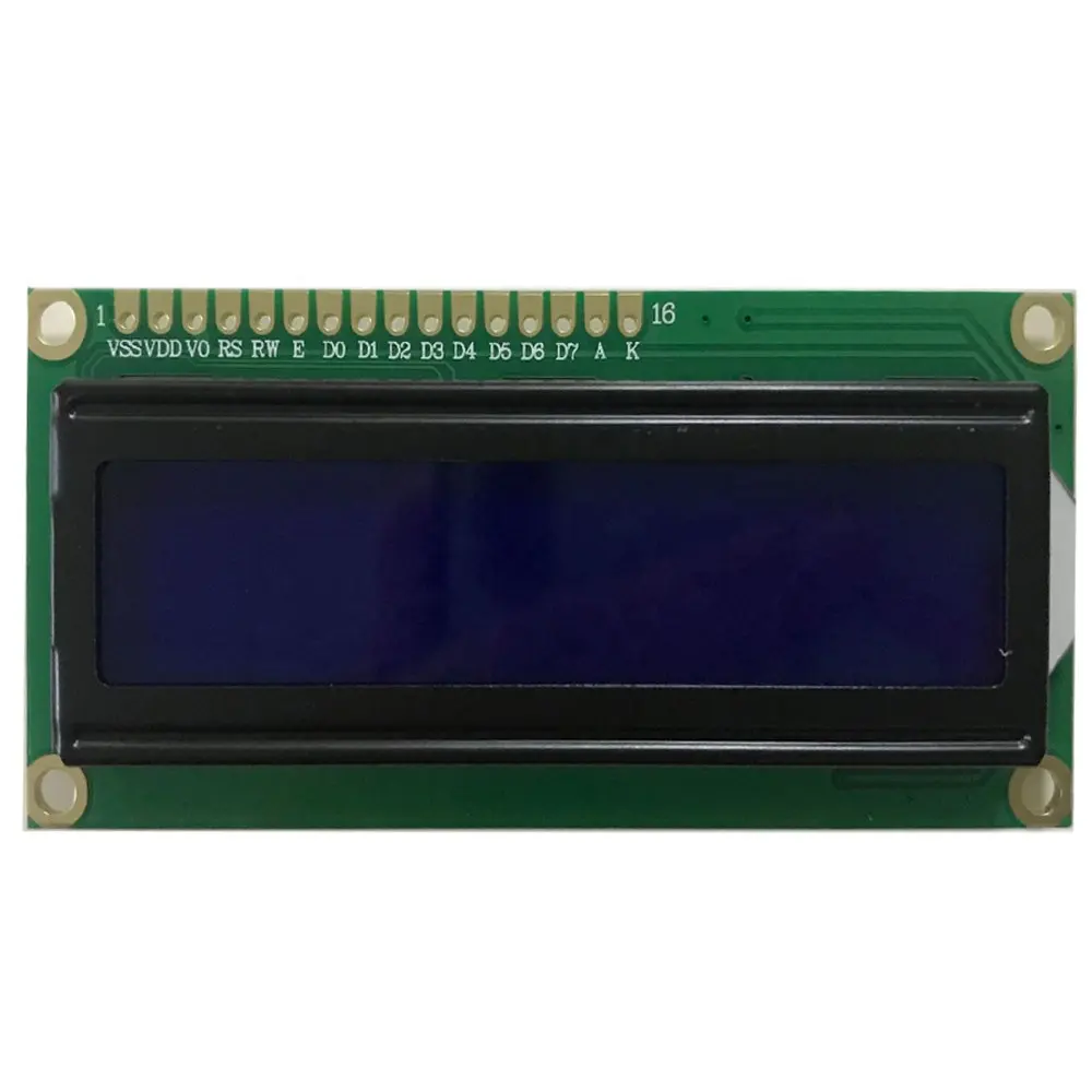 Beliebte Größe 16x2 Zeichen LCD Display Blau/Gelb/Grün/Grau Hintergrund COB Modul Für Wasser luftreiniger