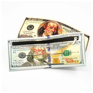 Portafogli <span class=keywords><strong>in</strong></span> <span class=keywords><strong>Pelle</strong></span> PU con Cerniera per Banconote da 100 Dollari USA, Euro e Dollari Canadesi, Eleganti per <span class=keywords><strong>Uomo</strong></span> e Donna - Product Image 2