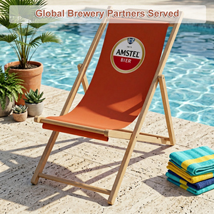 Sedia da Spiaggia Pieghevole in Legno Impermeabile di Alta Qualità, Facile da Trasportare, Produttore di Sedie Promozionali Premium - Product Image 5