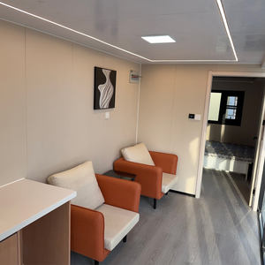 Maisonnette de luxe préfabriquée amovible avec cuisine, salle de bain et chambre, idéale pour gîte, hôtel, ou café mobile extérieur - Product Image 2