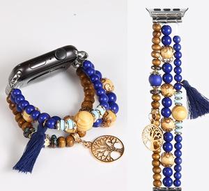 <span class=keywords><strong>Bracelet</strong></span> en perles acryliques faites à la main en <span class=keywords><strong>bois</strong></span> massif de pierre naturelle avec <span class=keywords><strong>bracelet</strong></span> de style bohème pour montre <span class=keywords><strong>Apple</strong></span> pour <span class=keywords><strong>bracelet</strong></span> de montre de bijoux Iwatch - Product Image 6