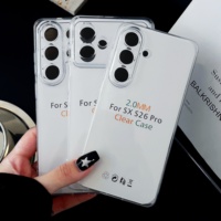 Coque Souple Transparente Fulemi 2.0MM en TPU+Acrylique avec Peinture UV pour iPhone S26 Edge, S26 Ultra, S26 Pro – Prix Usine