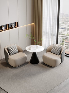 Set di Divano <span class=keywords><strong>e</strong></span> Poltrone Singole per Lounge d'Hotel, Design Minimalista Moderno, Lusso Leggero, Arredamento Commerciale Personalizzabile - Product Image 5