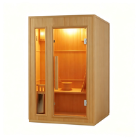 Cabine de sauna sur mesure haut de gamme, sauna infrarouge moderne en bois pour villa de luxe, centre de spa et de bien-être, fabricant