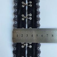Vente en gros 2.5cm * 2.5cm 3cm ** 3cm noir blanc dentelle tissu coton or argent crochet et ruban adhésif sangle