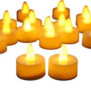<span class=keywords><strong>Bougies</strong></span> LED électroniques sans fumée, lumières chauffe-plat cylindriques en PP, piles AG3, pour la Saint-Valentin, anniversaires, déclarations d'amour - Product Image 1