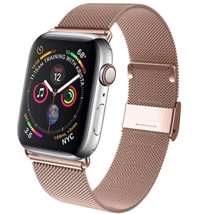 KeepWin Compatible Apple 38 40 42 <span class=keywords><strong>44mm</strong></span> Bracelet Boucle Remplacement <span class=keywords><strong>Iwatch</strong></span> Série 5 <span class=keywords><strong>4</strong></span> 3 2 1 Coloré et or Rose Bande de Montre - Product Image 2