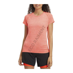 Camiseta informal cómoda de LICRA/algodón de calidad superior para mujer, características transpirables de secado rápido para senderismo, uso diario al aire libre - Product Image 1