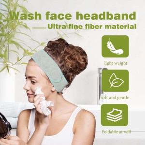 OEM Vente en gros Microfibre polyester pour le <span class=keywords><strong>visage</strong></span> Soin de la peau du <span class=keywords><strong>visage</strong></span> Serviette pour le <span class=keywords><strong>visage</strong></span> Foulard <span class=keywords><strong>éponge</strong></span> gaufré Respirant Accessoires pour cheveux - Product Image 4