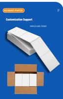 Rouleau de papier autocollant pour étiquettes de codes-barres thermosensibles personnalisées en usine, pour la promotion en supermarché et l'épicerie