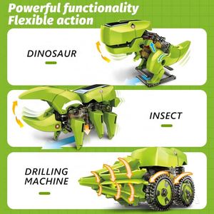 Jouets robots solaires éducatifs Zhorya STEM 3-en-1, kit d'expériences scientifiques de construction DIY, alimenté à l'énergie solaire pour enfants - Product Image 4