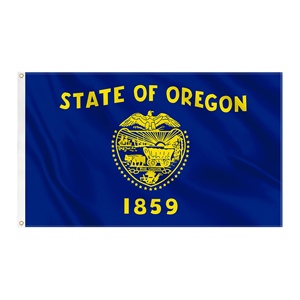 Drapeau de l'État de l'Oregon en gros, 3x5 pieds, en polyester, avec œillets métalliques, double couture, drapeau américain personnalisé pour événements sportifs et défilés - Product Image 1