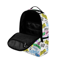Sac à dos personnalisé avec fermeture éclair et impression intégrale, sac à dos décontracté pour l'école, hommes, femmes, sport, sublimation, marque de mode