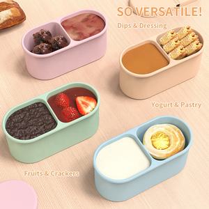 Conteneur multifonctionnel anti-fuite pour vinaigrette, conteneur en silicone pour vinaigrette avec id, tasse à tremper, mini conteneur de stockage alimentaire - Product Image 2