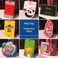 Étiquettes de bagages en PVC personnalisées, porte-cartes souples en PVC silicone, badges professionnels, personnalisation spécifique pour les bus, cartes d'embarquement imprimées avec logo