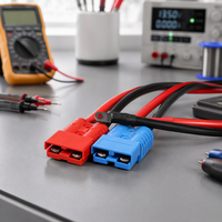Câble de batterie en cuivre pur 50A avec isolation en PVC pour la charge de véhicules