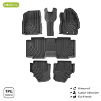 Tapis de sol de voiture imperméable en TPE, accessoire intérieur, ensemble complet 3 rangées, tapis de sol auto pour Toyota Prado 150