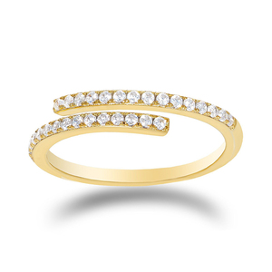 Anillos Abiertos Reversibles Personalizados de Plata de Ley 925 CANNER con Forma de Corazón y Nudo de Serpiente, con Perlas y Circonitas, para Parejas, Ideales para Bodas - Product Image 1