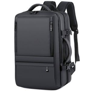 Muestra Gratis, Mochila de Nailon Multifuncional de Gran Capacidad, Mochila Inteligente Antirrobo para Portátil con Puerto de Carga USB - Product Image 4