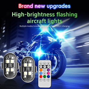Lumière stroboscopique LED sans fil pour <span class=keywords><strong>moto</strong></span>, drone, 7 couleurs, lampe <span class=keywords><strong>de</strong></span> signalisation clignotante pour voiture, vélo, <span class=keywords><strong>moto</strong></span>, feu <span class=keywords><strong>de</strong></span> <span class=keywords><strong>jour</strong></span> - Product Image 2
