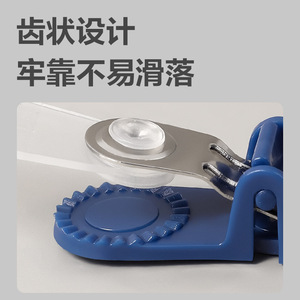 Deli Clamps 5749 Blue Plastic Hanging Clips For ID Cards Badge Holders 100 Pcs Per Box - Product Image 3