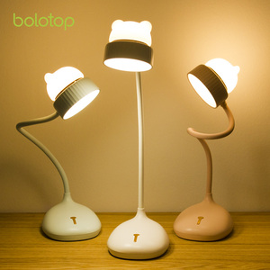 Bán buôn có thể sạc lại nghệ thuật sáng tạo đèn cạnh giường ngủ mới lạ dễ thương Led Bàn linh hoạt pin bảng đèn USB văn phòng nghiên cứu đèn - Product Image 1