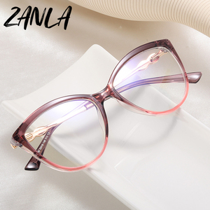 Moda Cat Eye Optical Glasses Frames Mulheres Vintage Clear Lens Anti-Luz Azul Bloqueio Óculos Frame Prescrição Espetáculo - Product Image 1