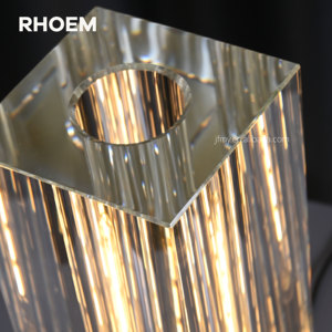 <span class=keywords><strong>Lampe</strong></span> de table carrée RHOEM RH Savile, <span class=keywords><strong>lampe</strong></span> de table en cristal pour chambre à coucher, <span class=keywords><strong>lampe</strong></span> de chevet, éclairage de luxe, décoration de la maison - Product Image 5