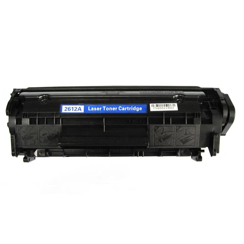 Alta qualidade Q2612A 12A cartucho de toner preto para HP LaserJet 1010/1020/1015/1012/3015/3020/3030/3050 toner de impressora