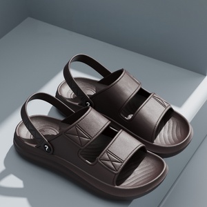 Nouvelles <span class=keywords><strong>sandales</strong></span> plates décontractées pour hommes, respirantes, antidérapantes, résistantes à l'usure, pour l'été, avec semelles souples - Product Image 2