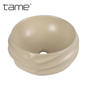 <span class=keywords><strong>Lavabo</strong></span> de cerámica caqui montado en <span class=keywords><strong>encimera</strong></span> de tocador con forma de cuenco de diseño occidental TAME, <span class=keywords><strong>lavabo</strong></span> de arte superpuesto - Product Image 1