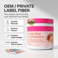 Mélange en poudre de boisson quotidienne OEM à marque privée avec fibres, probiotiques, collagène et électrolytes, 16 portions, pot de 181g
