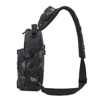 Sac bandoulière tactique multi-compartiments SIVI avec pochette pour tablette, sac à bandoulière en tissu Oxford durable avec système Molle