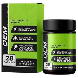 Capsule di funghi complessi Extra resistenti ai funghi con Reishi Chaga Cordyceps e integratore di supporto per il cervello - Product Image 1