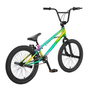 <span class=keywords><strong>Bicicleta</strong></span> de calle <span class=keywords><strong>BMX</strong></span> con acabado cromado y dorado <span class=keywords><strong>Bicicleta</strong></span> de estilo libre de 20 pulgadas más barata Pedal ordinario de horquilla de acero de una sola velocidad - Product Image 3