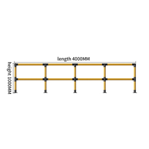 Barrera de Tráfico Central para Calzadas Urbanas: Poste de Aislamiento para Barandilla de Seguridad de Acero No Aislada para Carreteras y Autopistas - Product Image 2
