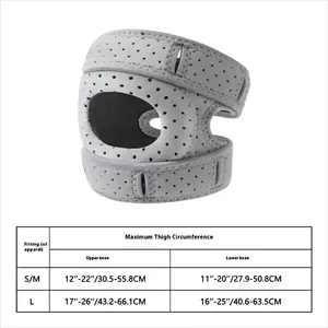 Genouillère de sport professionnelle en gros avec sangle rotulienne, large utilisation pour diverses activités, éponge anti-collision, boucle réglable - Product Image 2