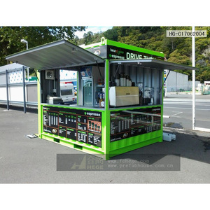 Quiosco prefabricado HEGE en contenedor de diseño moderno para cafetería HG-C17062002 - Product Image 2