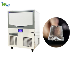 เครื่องทำน้ำแข็งก้อนคุณภาพสูง WICE Factory Gourmet รุ่น Commercial Machine ผลิตน้ำแข็งได้ 25-700 กิโลกรัม น้ำแข็งละลายช้า เหมาะสำหรับบาร์ระดับพรีเมียมและเครื่องดื่ม รูปทรงกระบอก - Product Image 1