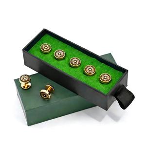 Botones de Lujo para Baju Melayu de KUNSHUO, Botones Metálicos Personalizados con Logotipo de Marca para Camisas Malayas y Ropa - Product Image 4