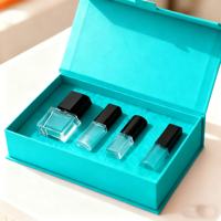 Boîtes à cosmétiques magnétiques de luxe emballage bouteille en carton vide de soin des ongles de gel pour le maquillage de vernis à ongles éponge de crème de beauté pour le visage
