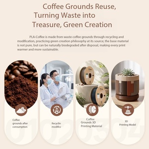 ESUN PLA-Coffee เป็นวัสดุสำหรับการพิมพ์ 3 มิติขนาด 1.75 มม. ผลิตจากกากกาแฟธรรมชาติ เป็นวัสดุที่นำกลับมาใช้ใหม่ได้ ให้การพิมพ์ที่ง่ายดาย - Product Image 5