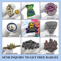 Épingles en émail personnalisées avec logo, design 2D/3D, broches en métal alliage, badges pour chapeaux ou vêtements, cadeaux pour clubs d'affaires ou académies