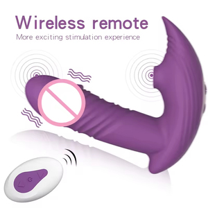 10 Frequency Lifelike Sucking 3 Frequency Thrusting Wearable Dildo Panty <b>Vibrator</b> <b>Remote</b> <b>Control</b> <b>Vibrator</b> - Product Image 2