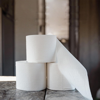 Rouleau de papier toilette en vrac en pâte de bois vierge douce de haute qualité, échantillon gratuit, vente en gros, Carta Igienica