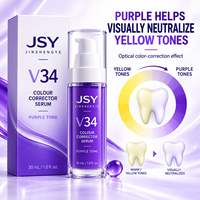 Sérum correcteur de couleur violet V34 30 ml pour un aspect dentaire plus lumineux temporaire en flacon pompe Marque privée