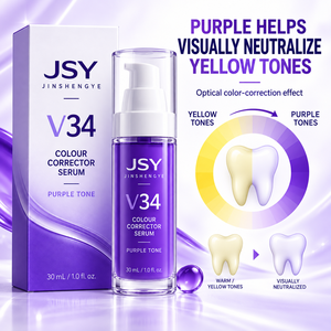 Sérum correcteur de couleur violet <span class=keywords><strong>V34</strong></span> 30 ml pour un aspect dentaire plus lumineux temporaire en flacon pompe Marque privée - Product Image 6